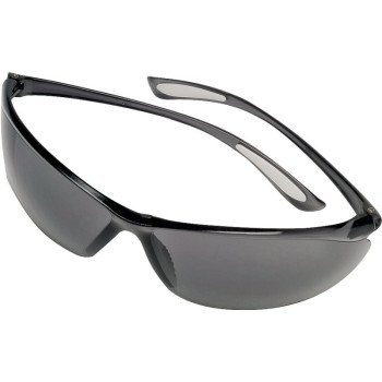 Safety Works 10105407 Feather Fit Safety Glasses, Anti-Fog Lens, Semi-Rimless Frame, Gray Frame, UV Protection