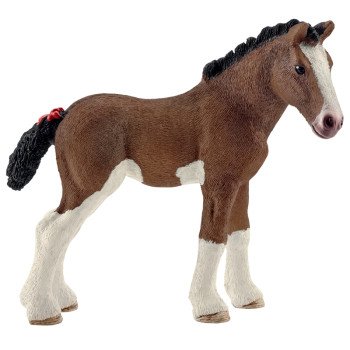 Schleich-S 13810 Figurine, 3 to 8 years, Clydesdale Foal, Plastic