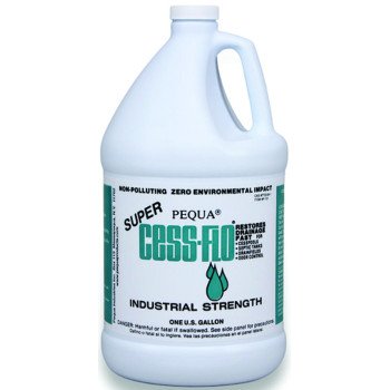 Pequa CESS-FLO Series P-101 Septic Tank Cleaner, Liquid, Clear, Odorless, 1 gal Bottle