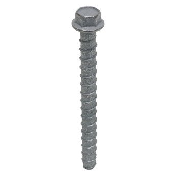 Simpson Strong-Tie Titen HD THD50600HMGF1 Heavy-Duty Screw Anchor, 1/2 in Dia, 6 in L, Carbon Steel, Galvanized