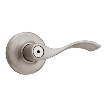 Kwikset 93001-882 Privacy Lever, Satin Nickel, Steel, Reversible Hand, 3 Grade