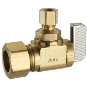 DAHL mini-ball 621-33-30-BAG Stop Valve, 5/8 x 1/4 in Connection, Compression, 250 psi Pressure, Manual Actuator