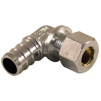 aqua-dynamic 9282-132 Angle Connector, 1/2 x 3/8 in, PEX x Compression