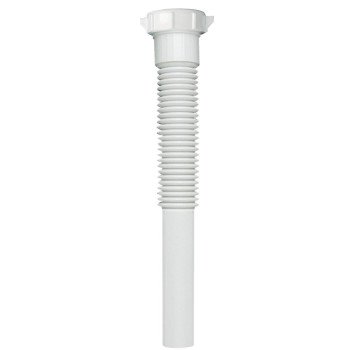 Plumb Pak PP812-5 Pipe Extension Tube, 1-1/4 in, 9 in L, Slip Joint, Polypropylene, White