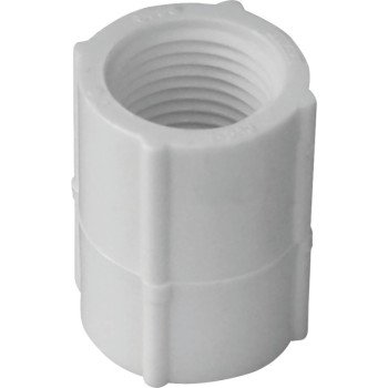 IPEX 435466 Pipe Coupling, 1/2 in, FPT, PVC, SCH 40 Schedule