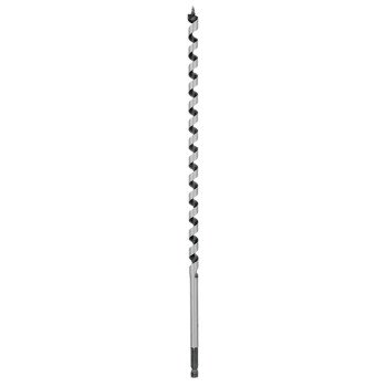 Irwin 3043005 Auger Drill Bit, 1/2 in Dia, 17 in OAL, Twist Flute, 1-Flute, 3/8 in Dia Shank, Quick-Change Impact Shank