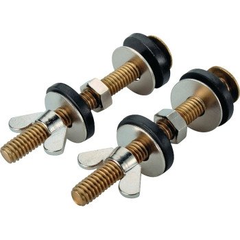 ProSource 192265 Tank-to-Bowl Connector Kit, Brass, Brass, For: Connecting Toilet Tank to Toilet Bowl