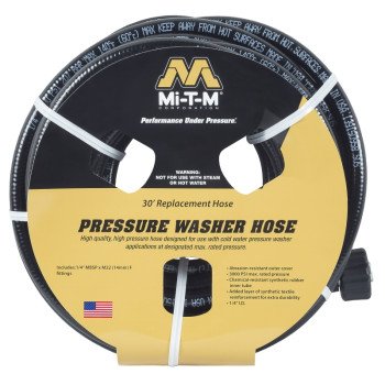 Mi-T-M AW-0015-0239 Pressure Washer Hose, 30 ft L, Plug