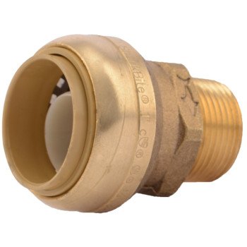 U142CA PUSH-FIT DZR BRASS MNPT