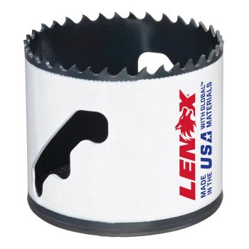 Lenox Speed Slot 3003838L Hole Saw, 2-3/8 in Dia, 1-7/8 in D Cutting, 4/5 TPI, Bi-Metal Cutting Edge