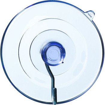 Adams 6000-74-3848 Suction Cup with Hook, Steel Hook, PVC Base, Clear Base, 7 lb Working Load