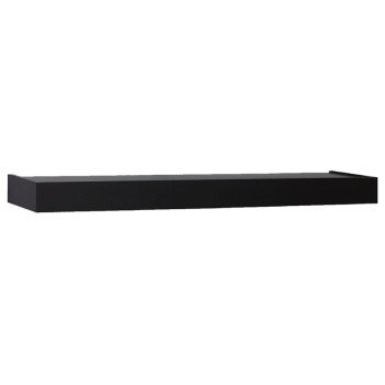 Shelf-Made 0140-24BK Floating Shelf, Black, 50 lb, 1-Shelf, 8-1/2 in L, 24 in W, Wood