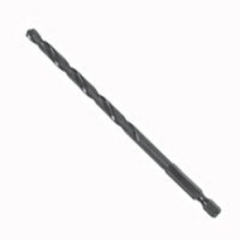 Irwin 4935637 Jobber Drill Bit, 9/64 in Dia, 3-3/16 in OAL, Spiral Flute, 1/4 in Dia Shank, Hex Shank