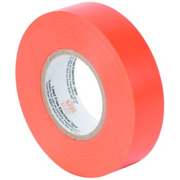 Gardner Bender GTO-667P Electrical Tape, 66 ft L, 3/4 in W, PVC Backing, Orange