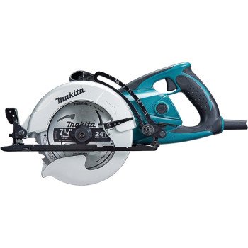 Makita 5477NB Circular Saw, 15 A, 7-1/4 in Dia Blade, 5/8 in Arbor, 0 to 51.5 deg Bevel