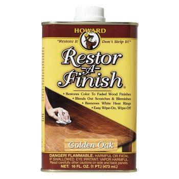 Howard RF3016 Wood Restorer, Golden Oak, Liquid, 16 oz, Can