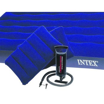 Intex 68765 Downy Airbed Mattress, 80 in L, 60 in W, Queen, Blue