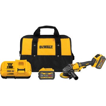 DEWALT FLEXVOLT Series DCG418X2 Brushless Grinder with Kickback Brake Kit, Battery Included, 4-1/2 in Wheel Diameter