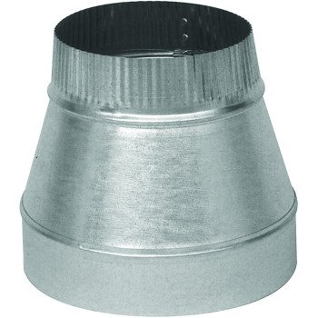 Imperial GV0810-A Short Duct Reducer, 30 ga Gauge, Galvanized Steel