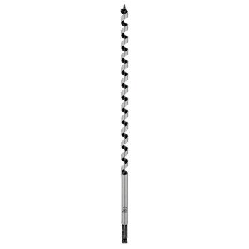 Irwin 3043006 Auger Drill Bit, 9/16 in Dia, 17 in OAL, Twist Flute, 1-Flute, 7/16 in Dia Shank