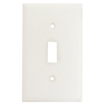 WALL PLATE TOGGLE 1GANG WHITE