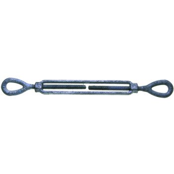 Baron 15-3/4X9 Turnbuckle, 5200 lb Working Load, 3/4 in Thread, Eye, Eye, 9 in L Take-Up, Galvanized Steel