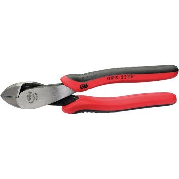 Gardner Bender GPS-3228 Diagonal Cutting Plier, 8 in OAL, 1-3/8 in Jaw Opening, Red Handle, Comfort-Grip Handle, 3/4 in L Jaw