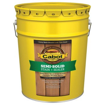 Cabot 1400 Series 140.0001406.008 Exterior Stain, Semi-Solid, Neutral Base, Liquid, 5 gal, Pail