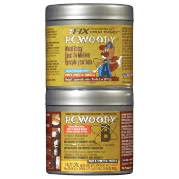 Protective Coating PC-WOODY 6OZ Epoxy Adhesive, White, Paste, 6 oz, Can