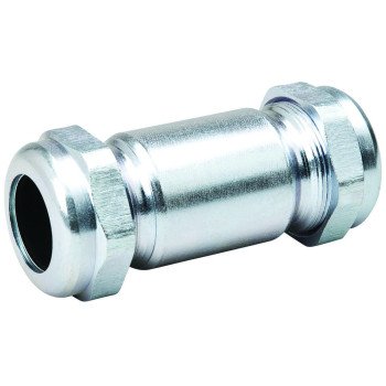 B & K 160-006 Pipe Coupling, 1-1/4 in, Compression x IPS, Steel, 125 psi Pressure