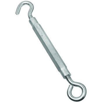 National Hardware 2172BC Series N221-903 Turnbuckle, 320 lb Working Load, 1/2-13 in Thread, Hook, Eye, 17 in L Take-Up