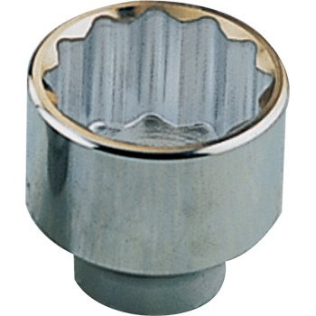 Vulcan MT-SS6064 Drive Socket, 2 in Socket, 3/4 in Drive, 12-Point, Chrome Vanadium Steel, Chrome