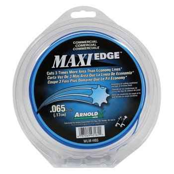 Arnold Maxi Edge Series WLM-H65 Trimmer Line, 0.065 in Dia, 220 ft L, Polymer, Blue