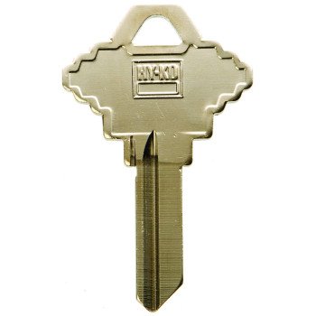 Hy-Ko 11005SC1XL Key Blank with XL Head, Brass, Nickel, For: Schlage Cabinet, House Locks and Padlocks