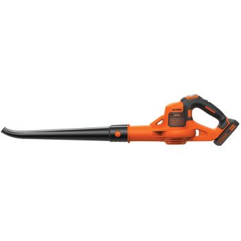 Black+Decker LSW321 Cordless Sweeper, Battery Included, 20 V, Lithium-Ion, 100 cfm Air, 25 min Run Time