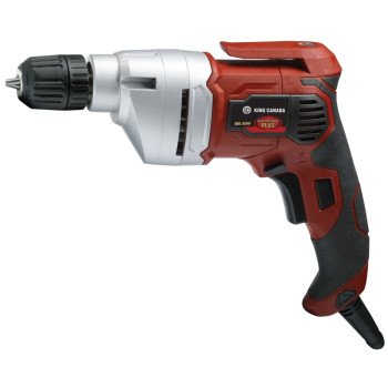 King Canada Performance Plus 8304N Electric Drill, 5 A, 3/8 in Chuck, Keyless Chuck