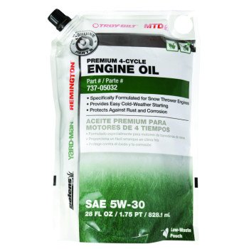 Troy-Bilt 490-000-M020 Snow Thrower Oil, 28 oz