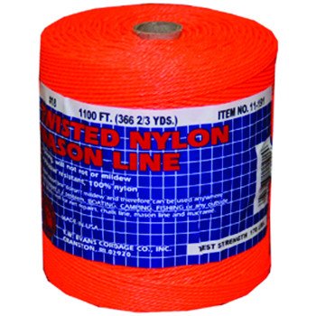 T.W. Evans Cordage 11-191 Mason Line, 1088 ft L Line, Orange Line