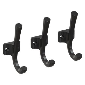 National Hardware N900-008 Entryway Refresh Hardware Kit, Aluminum, Matte Black, 60 lb