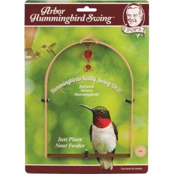 Pop's ARBSWING-BR Arbor Hummingbird Swing, Brown