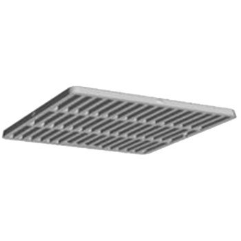 DrainTech 1211 Drain Grate, 12 in Dia, 11-3/4 in L, 11-3/4 in W, Square, 3/8 in Grate Opening, HDPE, Black