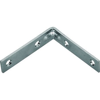 ProSource CB-Z01-013L Corner Brace, 1 in L, 1 in W, 1/2 in H, Steel, Zinc-Plated, 1.8 mm Thick Material