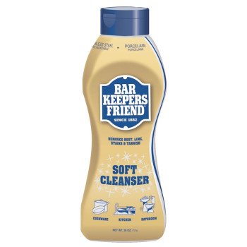 Bar Keepers Friend 11624 Soft Cleanser, 26 oz Bottle, Liquid, Lemon, Orange, White