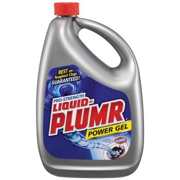 Liquid-Plumr 00228 Clog Remover, Liquid, Pale Yellow, Bleach, 80 oz Bottle