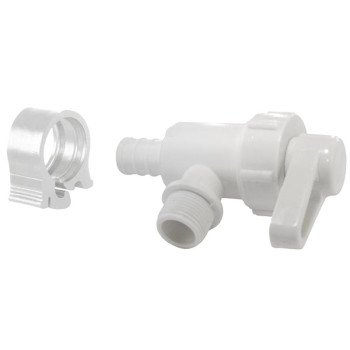 Flair-It 30893 Stop Valve, 1/2 x 3/8 in Connection, PEX x Compression, 100 psi Pressure, Polysulfone Body