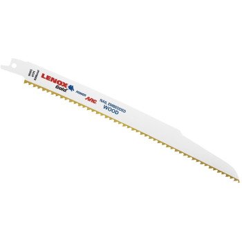 Lenox Gold 21062956G Reciprocating Saw Blade, 3/4 in W, 9 in L, 6 TPI