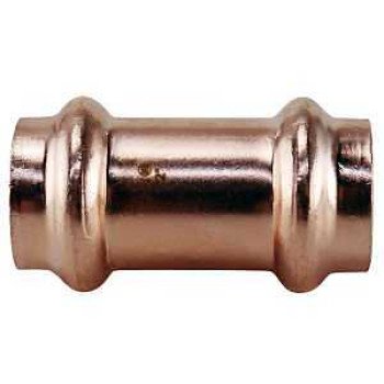 Apollo XPRC1250JR Coupling with Stop, 1/2 in, Press Fit, Copper, 300 psi Pressure