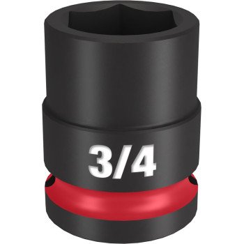 Milwaukee SHOCKWAVE Impact Duty Series 49-66-6206 Shallow Impact Socket, 3/4 in Socket, 1/2 in Drive, Square Drive