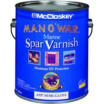 McCloskey Man O'War 080.0006537.007 Marine Spar Varnish, Semi-Gloss, 1 gal