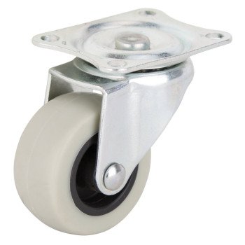 ProSource JC-N03-G Swivel Caster, 2 in Dia Wheel, 23 mm W Wheel, Thermoplastic Rubber Wheel, Gray, 105 lb